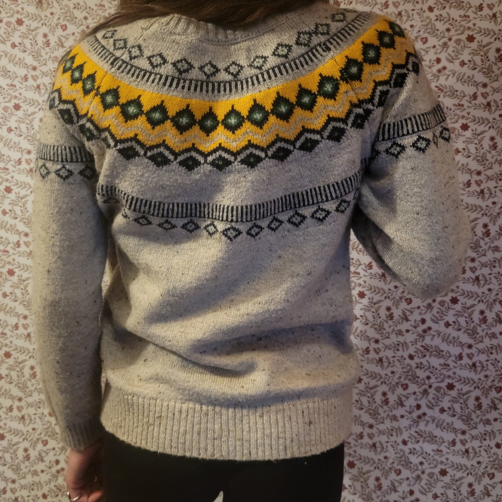 Grey Patterned Sweater - Picture 3 of 5